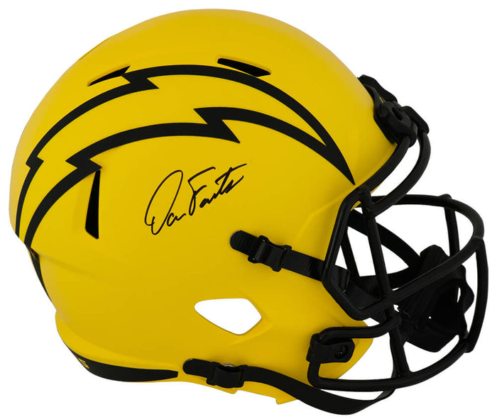 Dan Fouts Autographed Chargers RAVE Riddell Full Size Speed Replica Helmet-Powers Sports Memorabilia