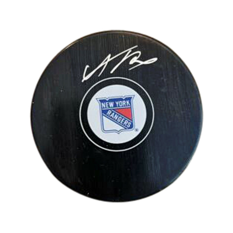 Adam Fox New York Rangers Signed Hockey Replica Puck (Fanatics Auth)-Powers Sports Memorabilia