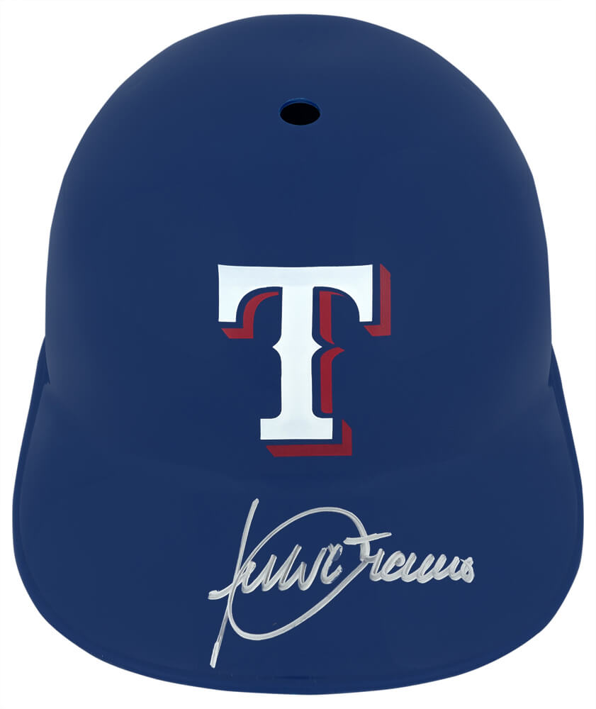Julio Franco Autographed Texas Rangers Souvenir Replica Batting Helmet-Powers Sports Memorabilia