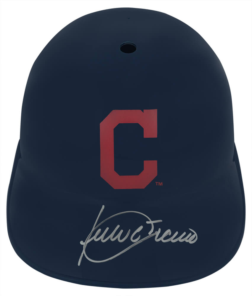 Julio Franco Cleveland Indians Autographed Souvenir Replica Batting Helmet-Powers Sports Memorabilia