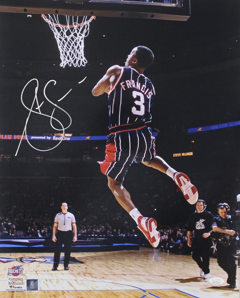 Steve Francis Houston Rockets Signed 11x14 Photo – JSA Authenticated-Powers Sports Memorabilia