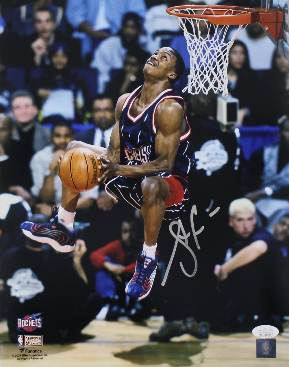 Steve Francis Houston Rockets Signed 11x14 Photo JSA SKU 33866-Powers Sports Memorabilia