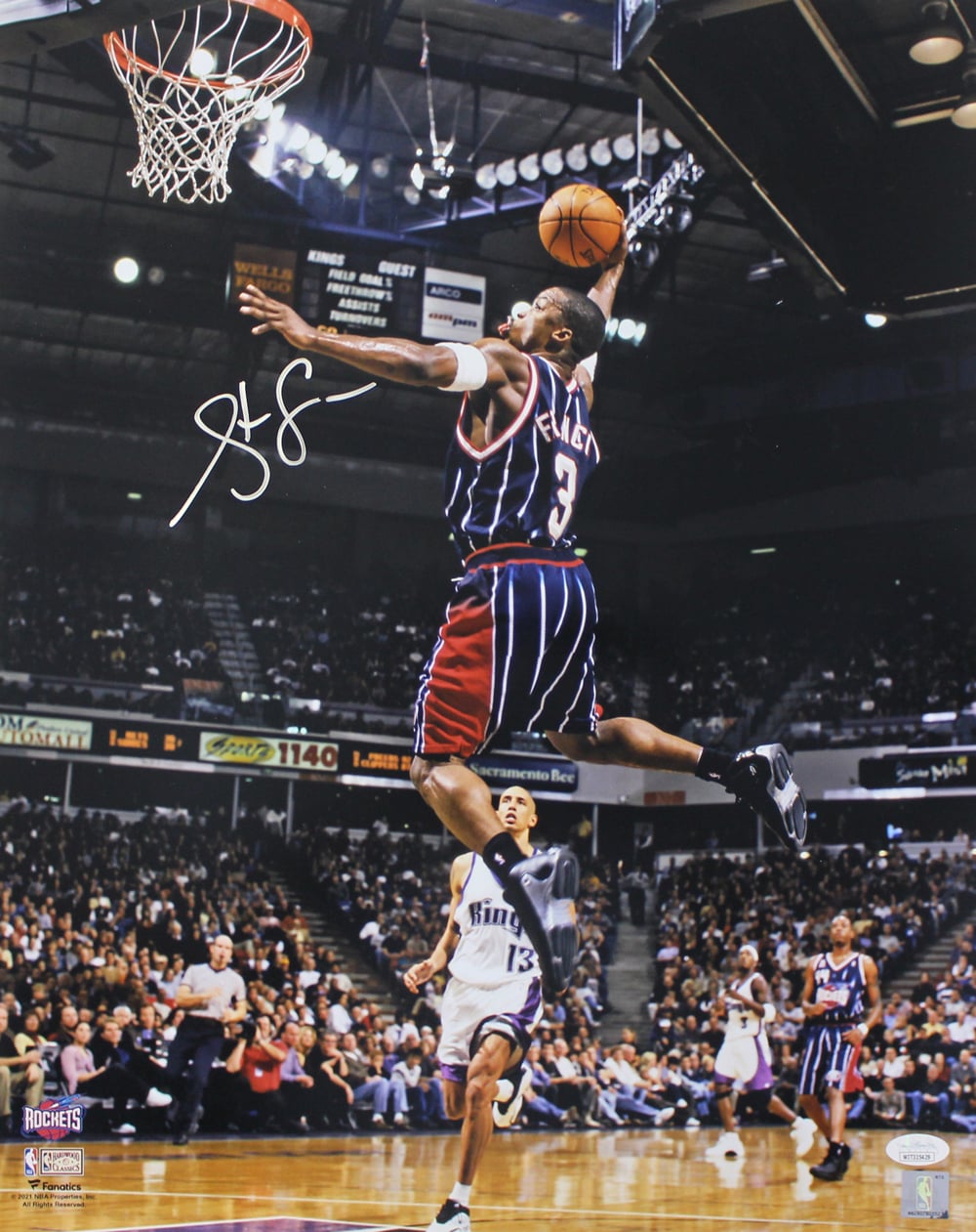 Steve Francis Houston Rockets Signed 16x20 Photo JSA SKU 33862-Powers Sports Memorabilia