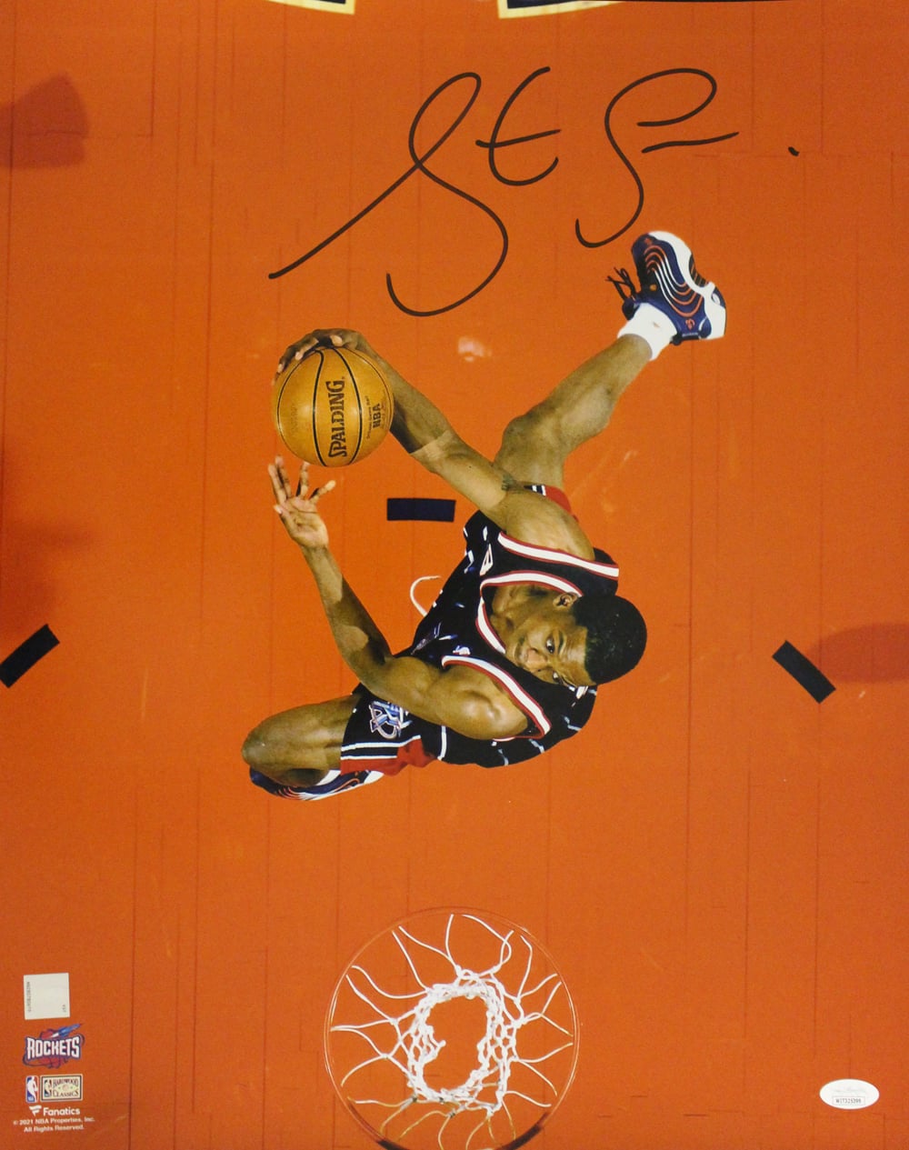 Steve Francis Houston Rockets Signed 16x20 Photo JSA SKU 33861-Powers Sports Memorabilia