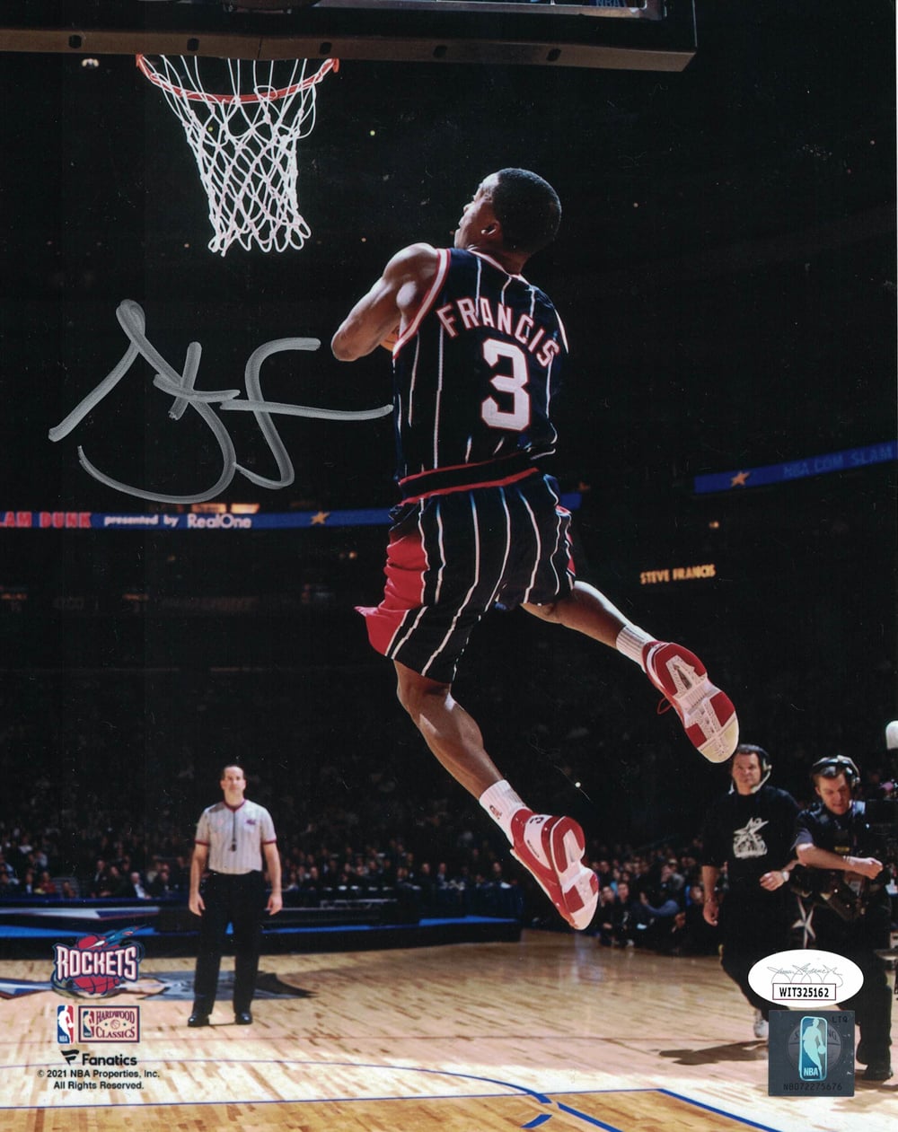 Steve Francis Autographed Houston Rockets 8x10 Photo – JSA Authenticated-Powers Sports Memorabilia