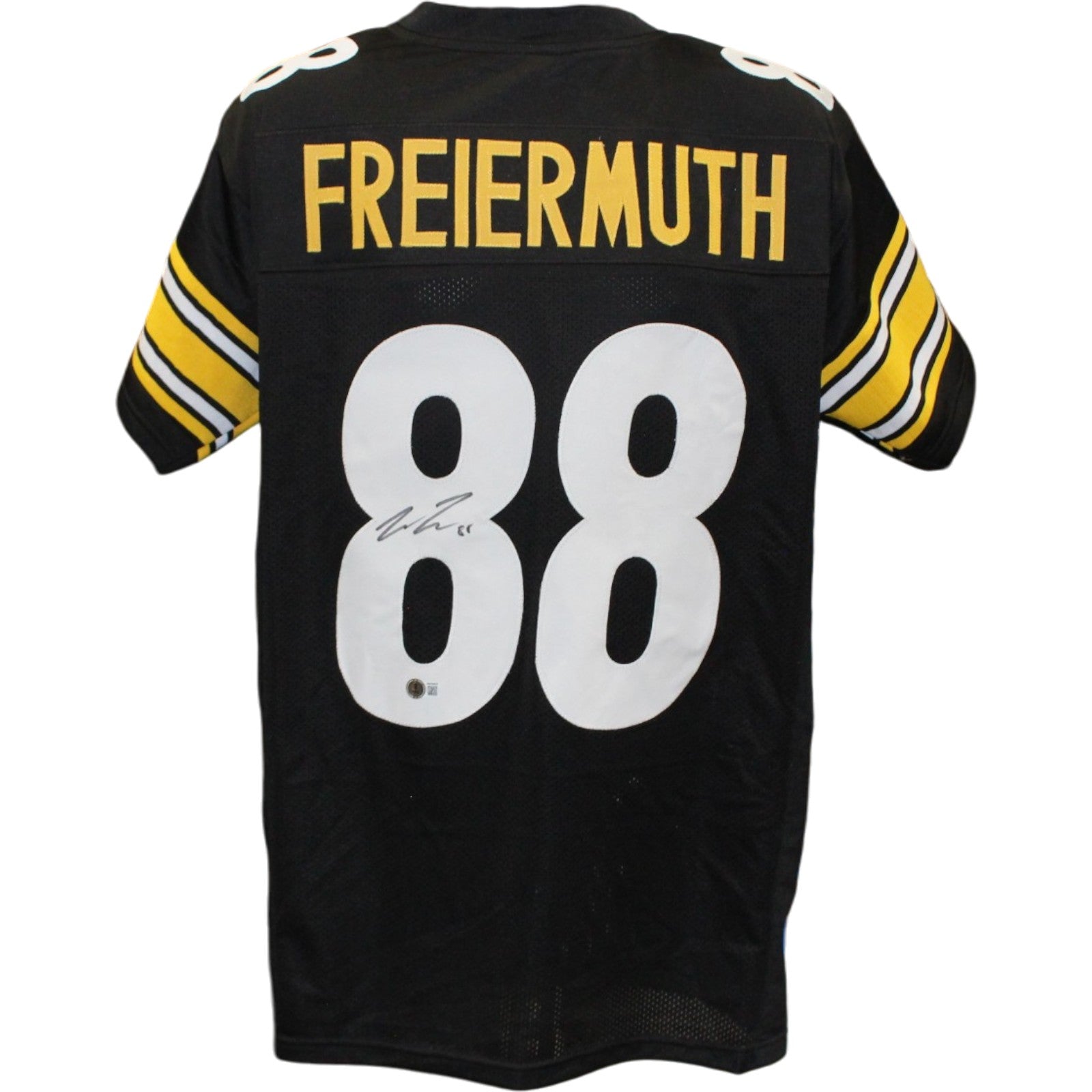 Pat Freiermuth Pittsburgh Steelers Retro Signed Mini Helmet Beckett W 56960 Beckett-Powers Sports Memorabilia