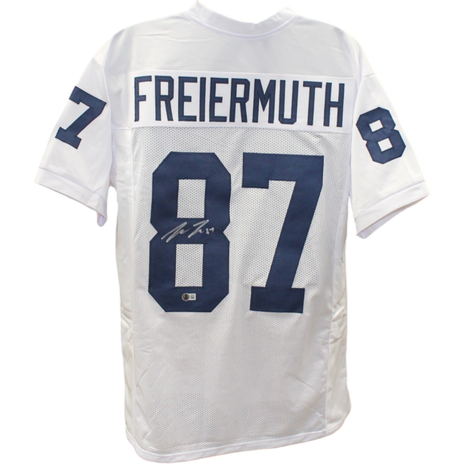 Pat Freiermuth Signed College Style White Jersey – Beckett Authenticated-Powers Sports Memorabilia