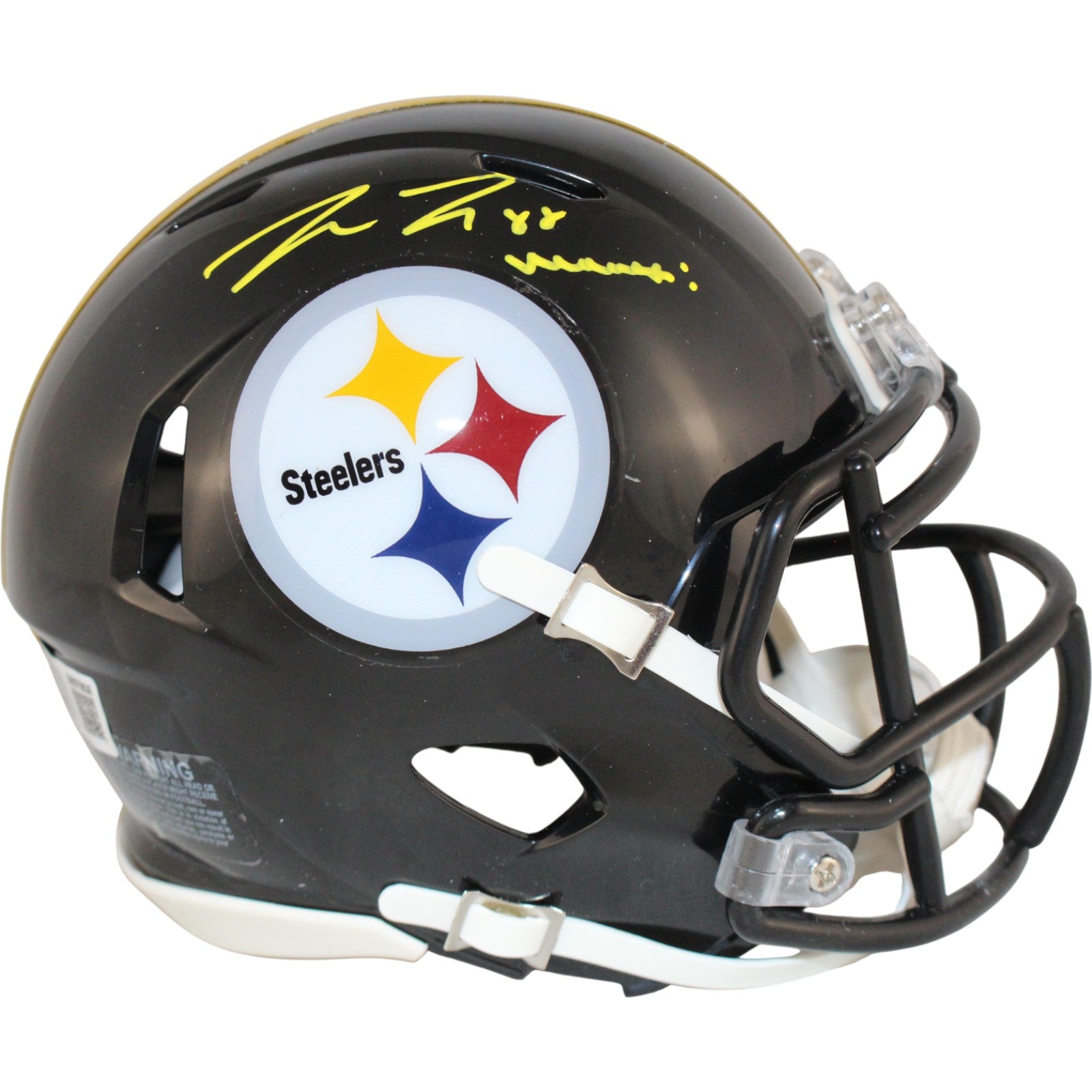 Pat Freiermuth Pittsburgh Steelers Signed Mini Helmet Beckett Witness 53147 Beckett-Powers Sports Memorabilia