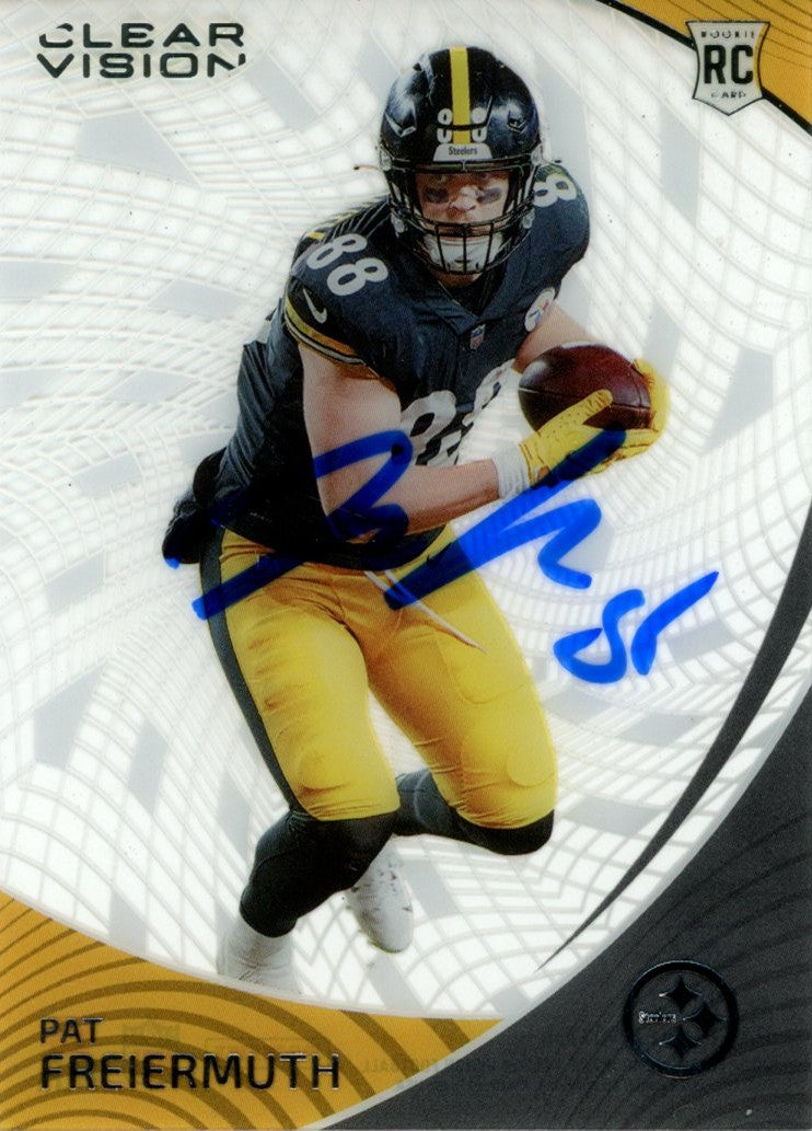 Pat Freiermuth Pittsburgh Steelers Signed Card - 2021 Chronicles Clear Vision #CVR-20 Beckett Beckett-Powers Sports Memorabilia