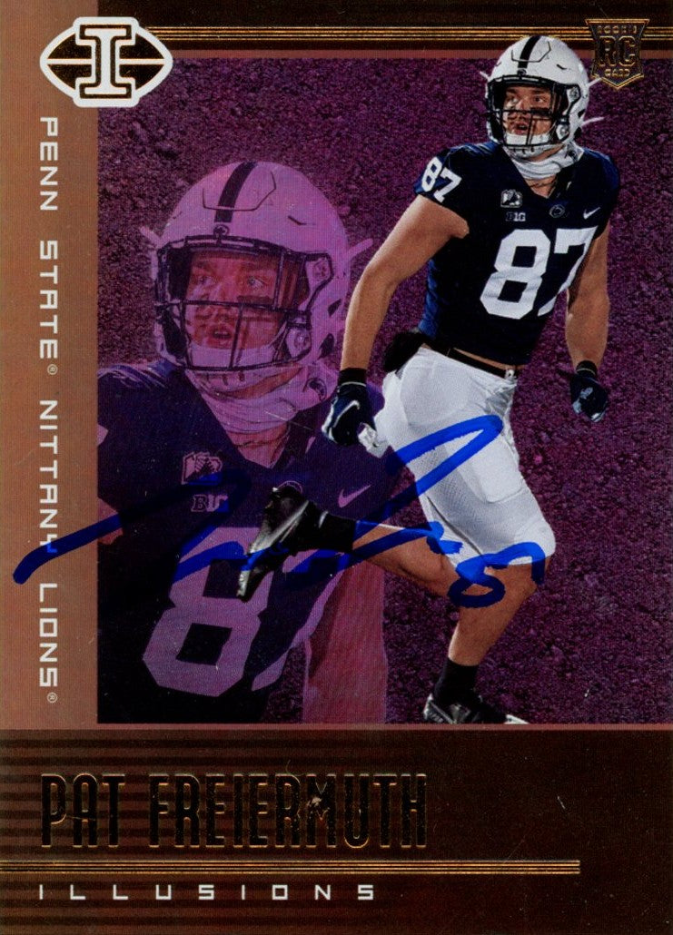 Pat Freiermuth Penn State Signed Card - 2021 silver Chronicles Illusions #122 Beckett Beckett-Powers Sports Memorabilia