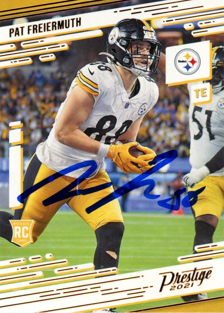 Pat Freiermuth 2021 Chronicles Prestige Gold Foil #232 Signed Card-Powers Sports Memorabilia