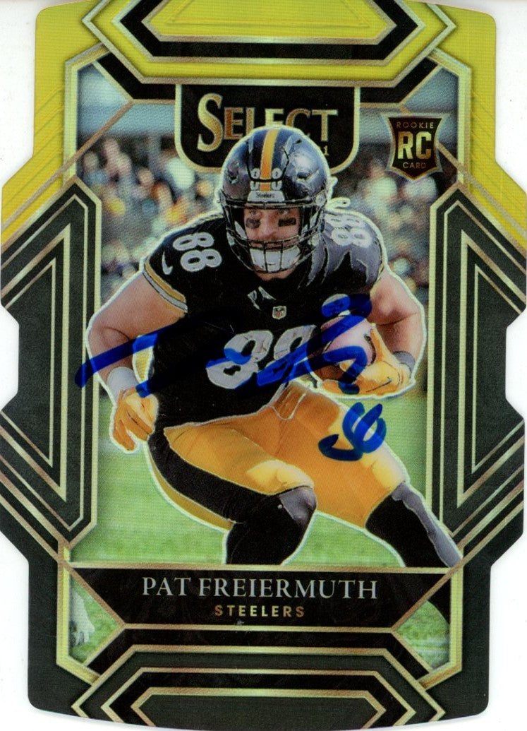 Pat Freiermuth Pittsburgh Steelers Signed Card - 21 Panini Select #259 Club Level Beckett W Beckett-Powers Sports Memorabilia