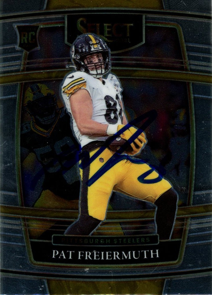 Pat Freiermuth 2021 Panini Select #59 Signed Card Beckett Witness 56984 Beckett-Powers Sports Memorabilia