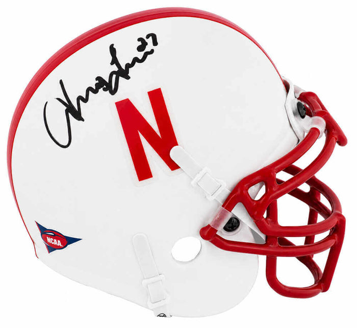 Irving Fryar Autographed Nebraska Cornhuskers Schutt Mini Helmet-Powers Sports Memorabilia