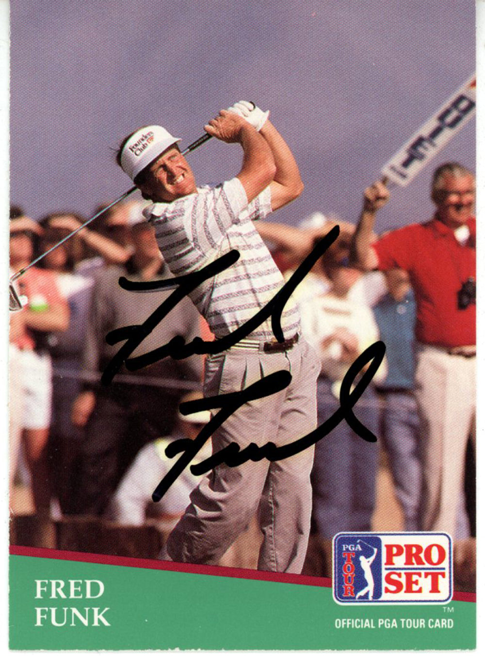 Fred funk Pga Signed Card - 1991 Pro Set #54 Beckett Beckett-Powers Sports Memorabilia