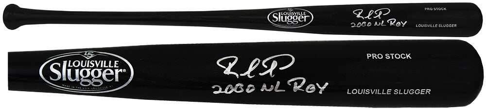 Rafael Furcal Autographed Louisville Slugger Pro Stock Black Baseball Bat with 2000 ROY-Powers Sports Memorabilia