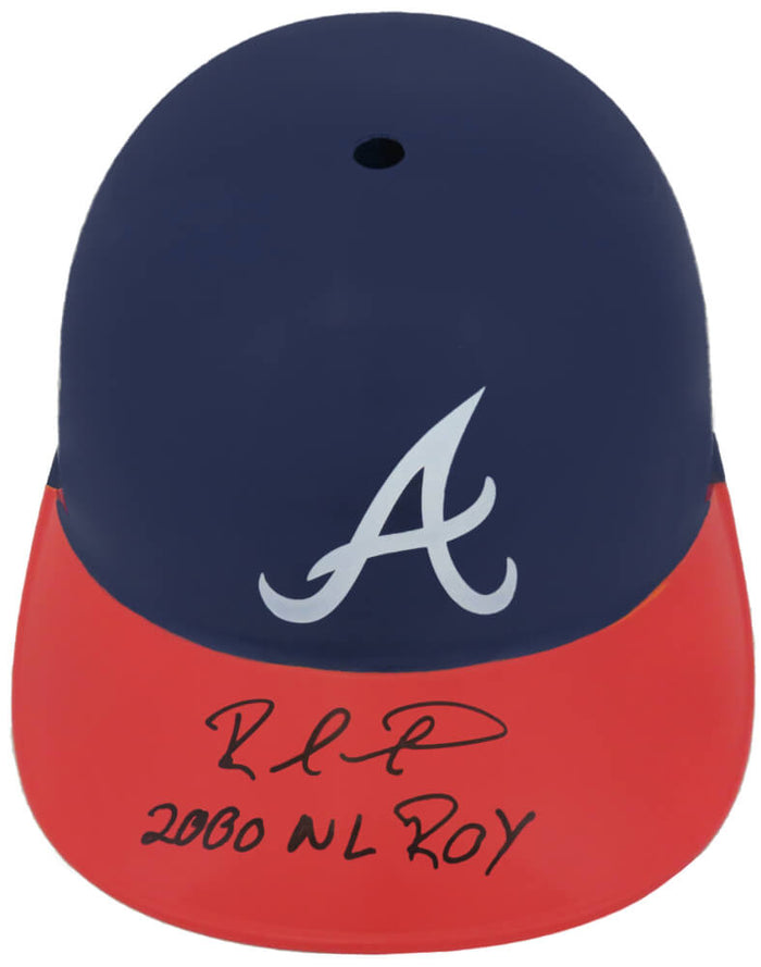 Rafael Furcal Autographed Atlanta Braves Replica Souvenir Batting Helmet with 2000 NL ROY-Powers Sports Memorabilia