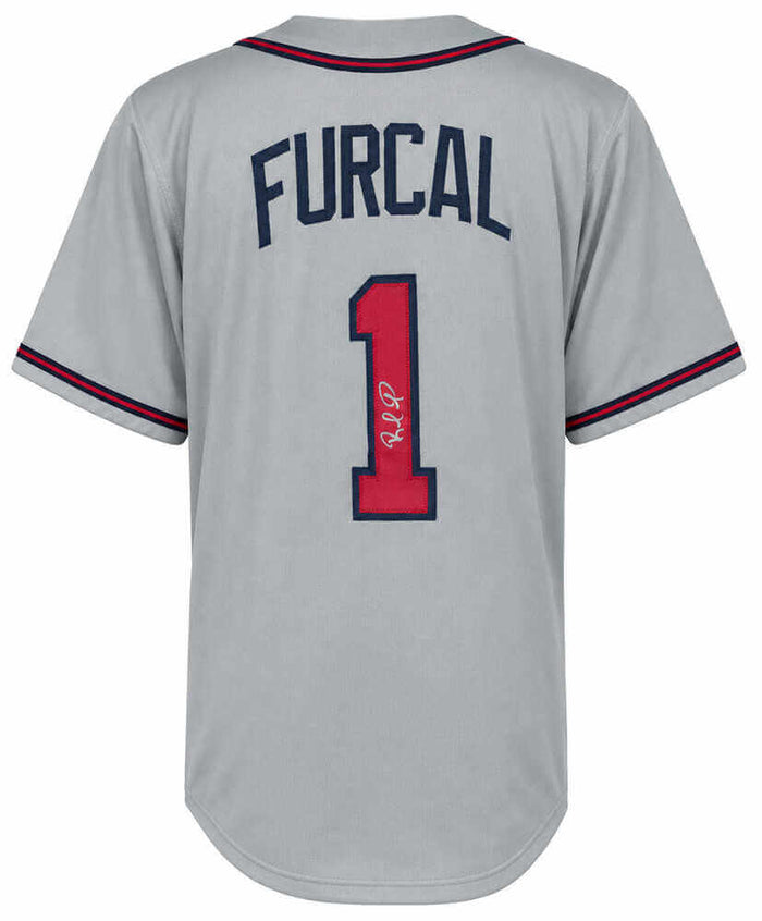 Rafael Furcal Autographed Gray Custom Baseball Jersey-Powers Sports Memorabilia