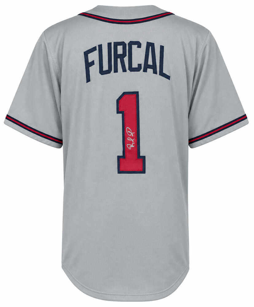 Rafael Furcal Autographed Gray Custom Baseball Jersey-Powers Sports Memorabilia