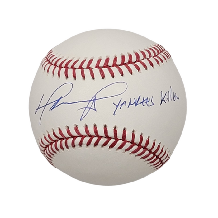 David Ortiz Signed Boston Red Sox MLB Baseball W/Yankees Killer - Beckett-Powers Sports Memorabilia