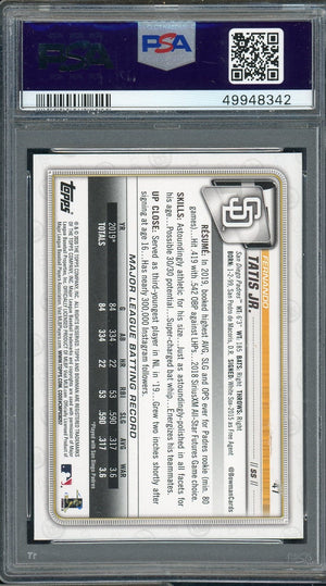 Fernando Tatis Jr 2020 Bowman Baseball Card #47 Graded PSA 10-Powers Sports Memorabilia