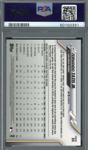 Fernando Tatis Jr 2020 Topps Chrome Baseball Card #84 Graded PSA 10 GEM MINT-Powers Sports Memorabilia