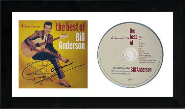 Bill Anderson Autographed 2022 The Best of Bill Anderson: As Far as I Can See Booklet Cover with CD 6.5x12 Custom Framing- COA - CTBL_FF38239-Powers Sports Memorabilia