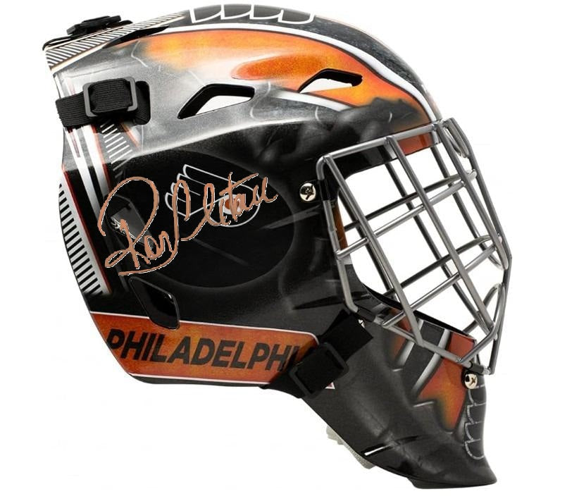 Ron Hextall Philadelphia Flyers Signed NHL Hockey Goalie Mini-Mask-Powers Sports Memorabilia