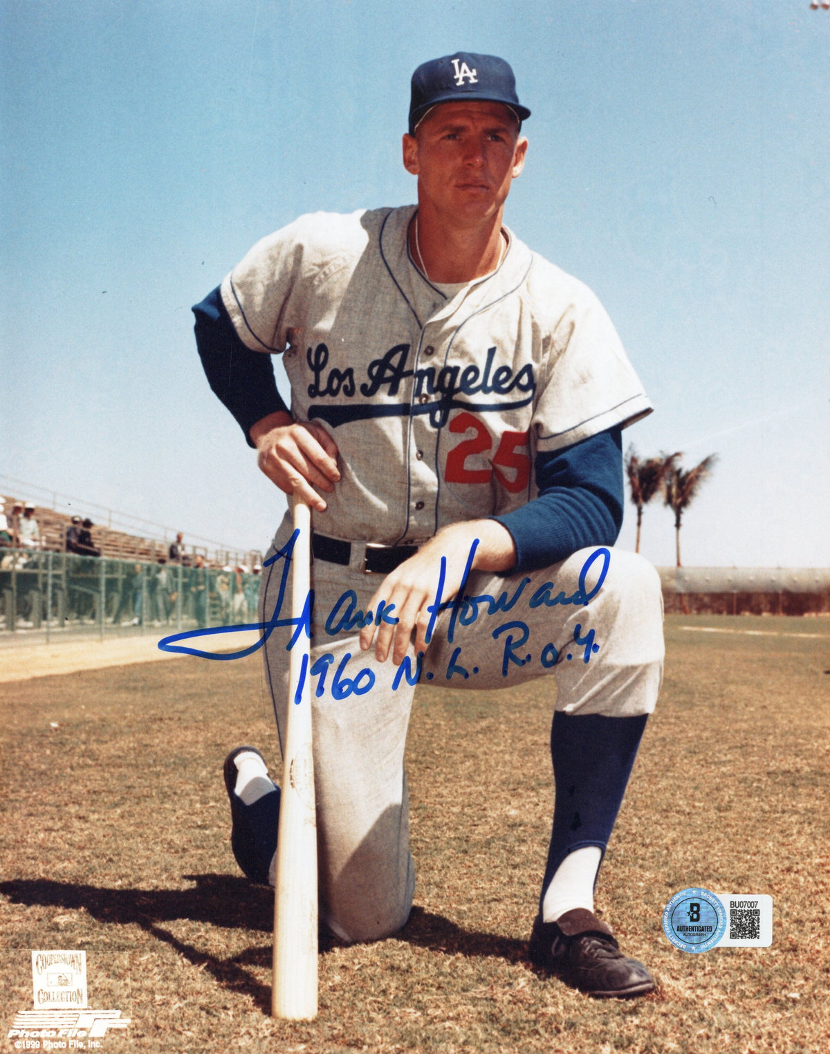 Frank Howard Signed Los Angeles Dodgers 8x10 Photo W/1960 NL ROY Beckett-Powers Sports Memorabilia