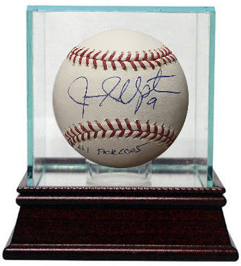 Justin Upton Autographed Official Major League Baseball w/ Glass Case #1 Pick 2005 #9- JSA Hologram #CC09283 (Arizona Diamondbacks)-Powers Sports Memorabilia