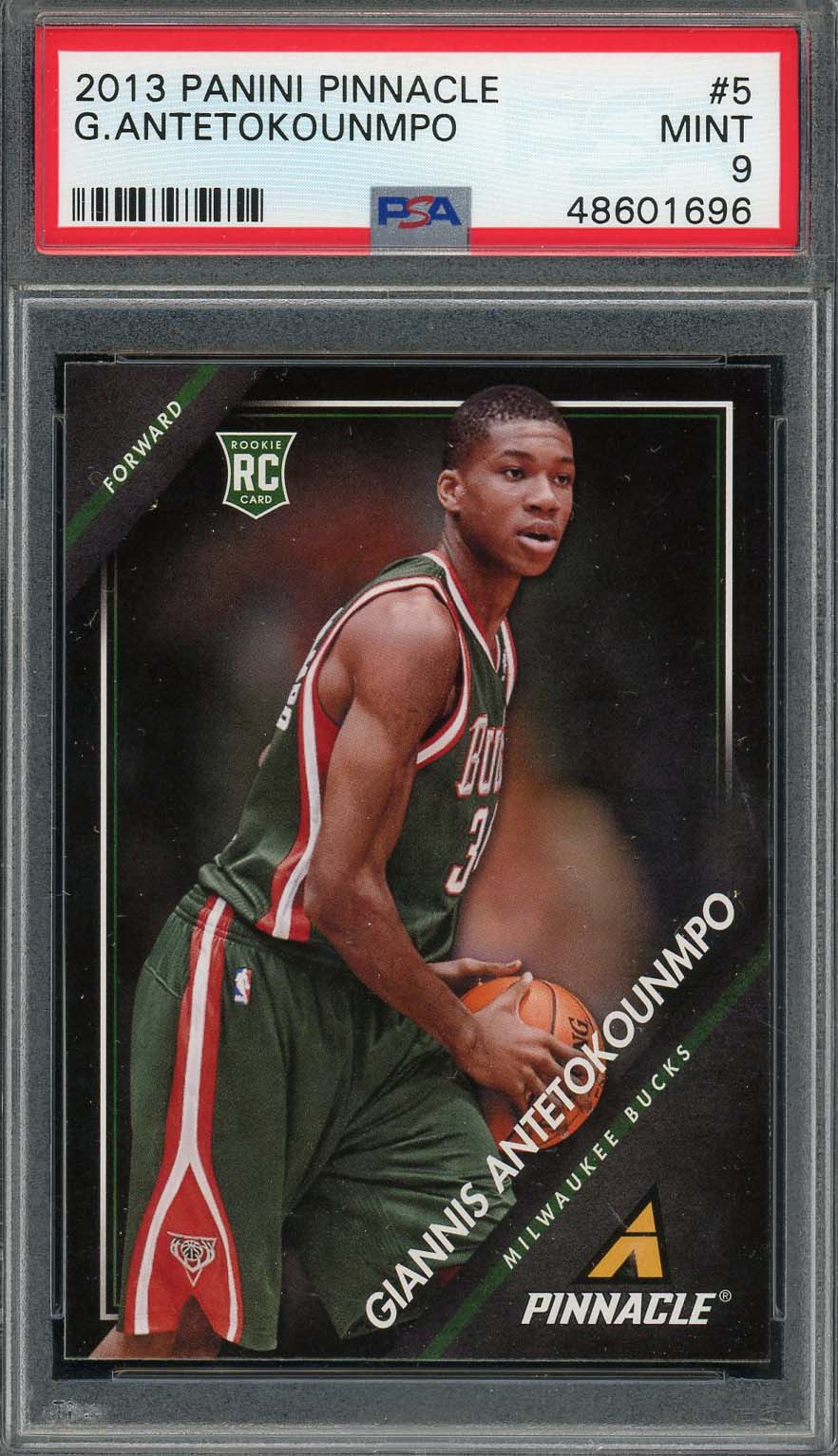 Giannis Antetokounmpo 2013 Panini Prestige Rookie Card RC #5 Graded PSA 9-Powers Sports Memorabilia