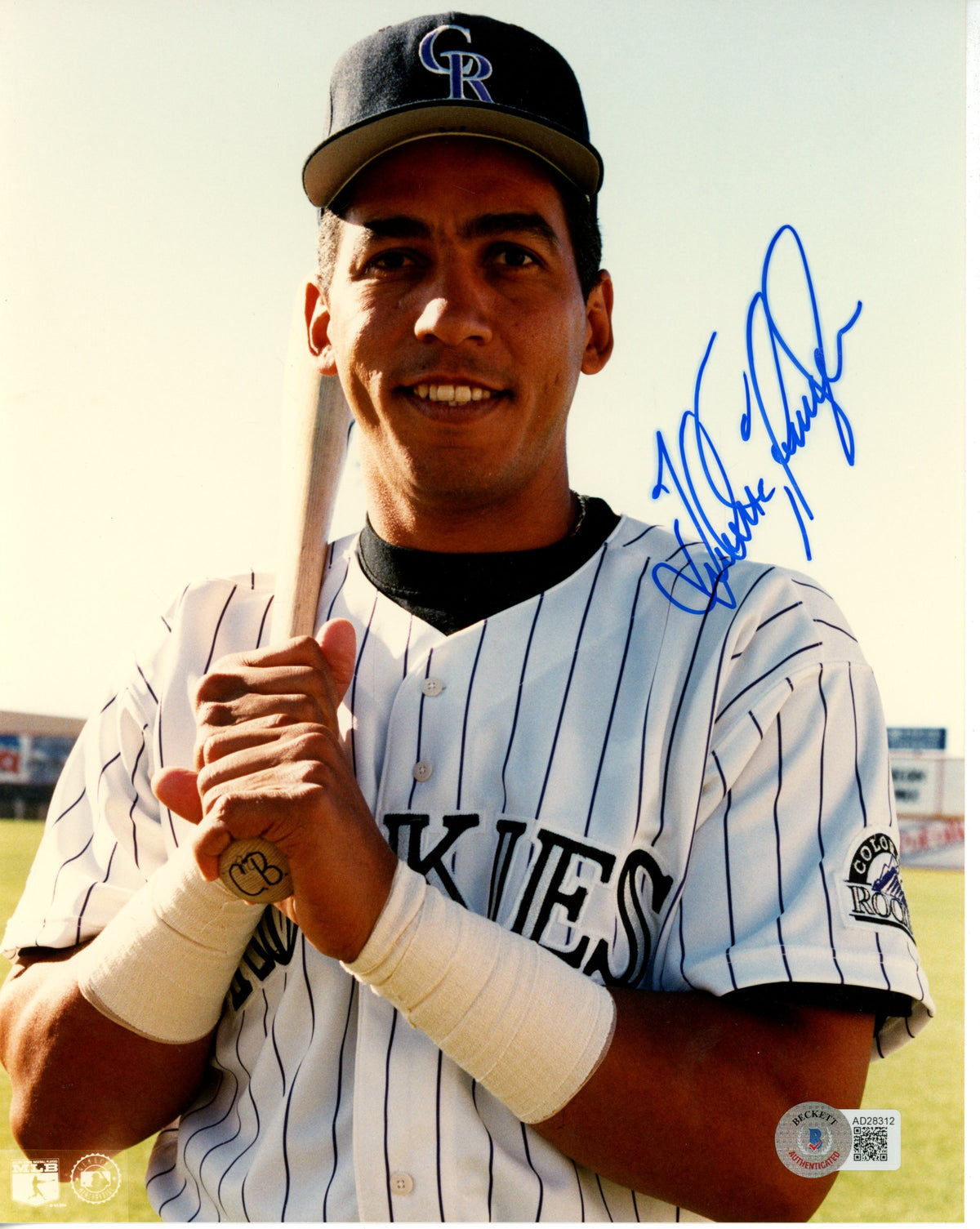 Andres Galarraga Colorado Rockies Signed 8x10 Photo - Beckett Beckett - 55876-Powers Sports Memorabilia