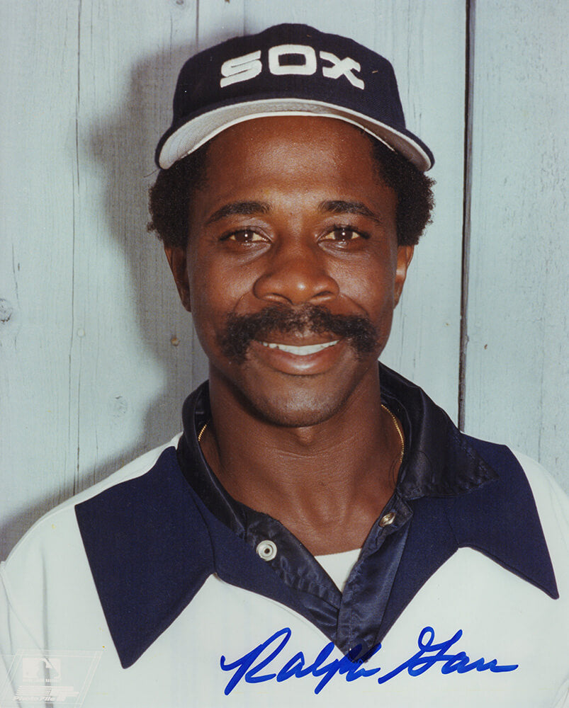 Ralph Garr Chicago White Sox Autographed Head Shot Close Up 8x10 Photo