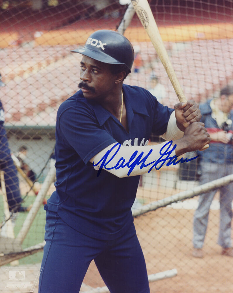 Ralph Garr Autographed Chicago White Sox In Batting Cage 8x10 Photo-Powers Sports Memorabilia