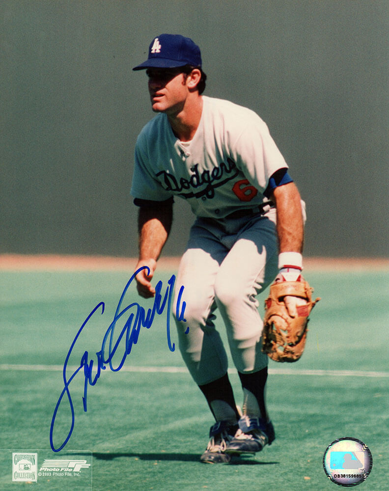 Steve Garvey Autographed Los Angeles Dodgers Fielding 8x10 Photo-Powers Sports Memorabilia