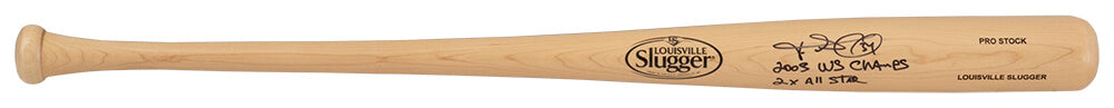 Freddy Garcia Autographed Louisville Slugger Pro Stock Blonde Baseball Bat with 2x All Star, 2005 WS Champs-Powers Sports Memorabilia