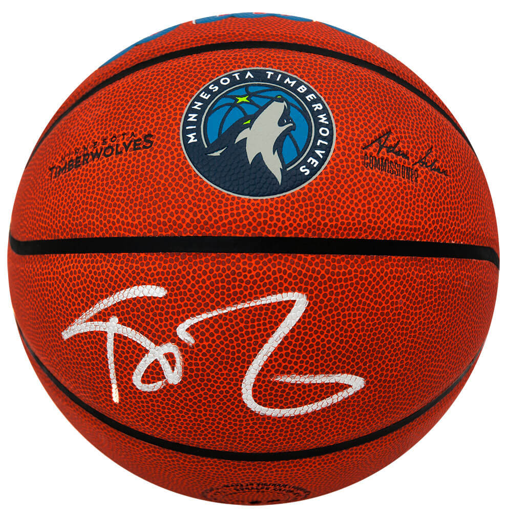 Kevin Garnett Autographed Wilson Minnesota Timberwolves Logo Full Size NBA Basketball-Powers Sports Memorabilia