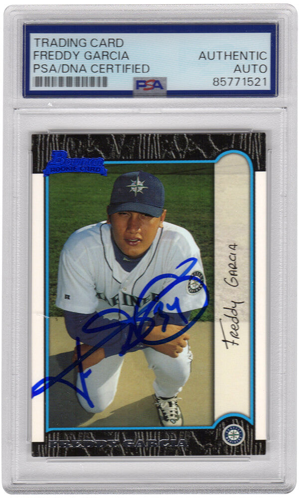 Freddy Garcia Seattle Mariners Autographed 1999 Bowman Rookie Baseball Card-Powers Sports Memorabilia
