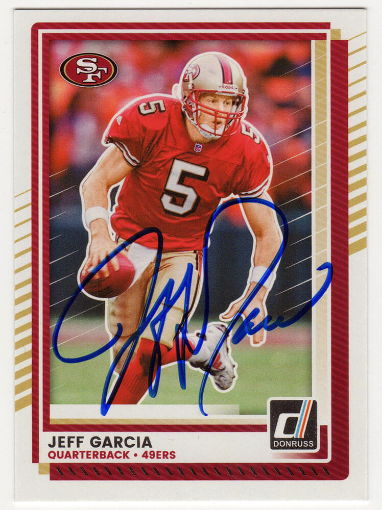 Jeff Garcia Autographed San Francisco 49ers 2025 Donruss Football Card #229-Powers Sports Memorabilia