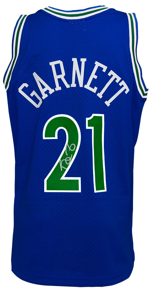 Kevin Garnett Minnesota Timberwolves Autographed 1995 Throwback Mitchell &-Powers Sports Memorabilia