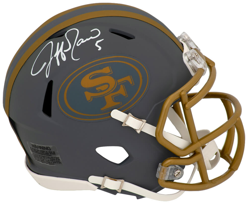 Jeff Garcia Autographed San Francisco 49ers SLATE Riddell Speed Mini Helmet-Powers Sports Memorabilia