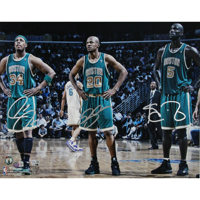 Kevin Garnett Ray Allen Paul Pierce Signed Boston Celtics 16x20 Photo – Fanatics Authenticated-Powers Sports Memorabilia