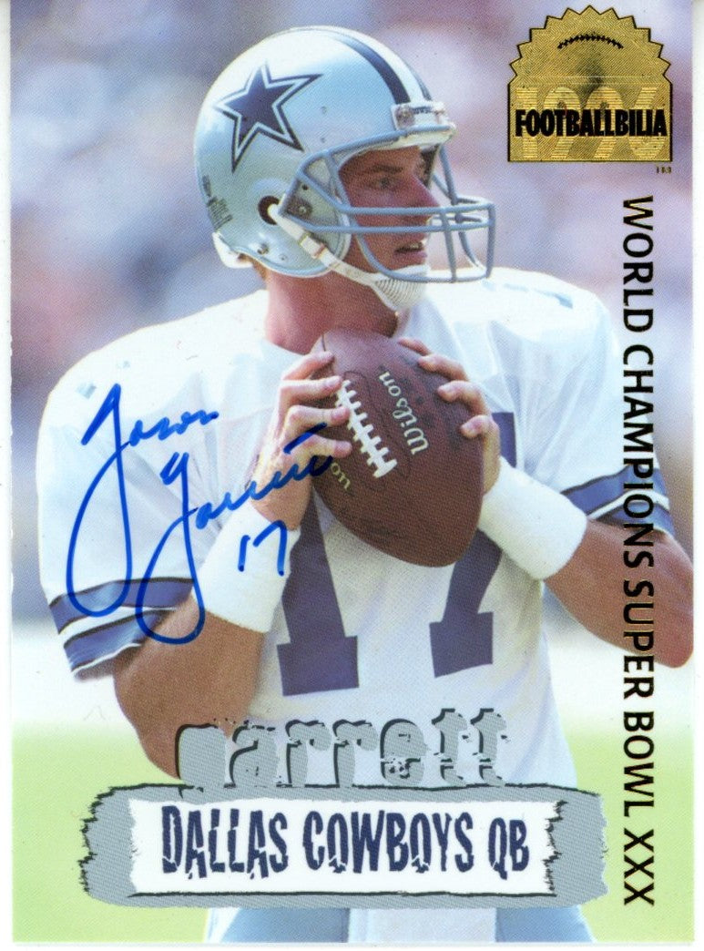 Jason Garrett Dallas Cowboys Signed Card - 1996 Collector's Edge #DCA-6-Powers Sports Memorabilia