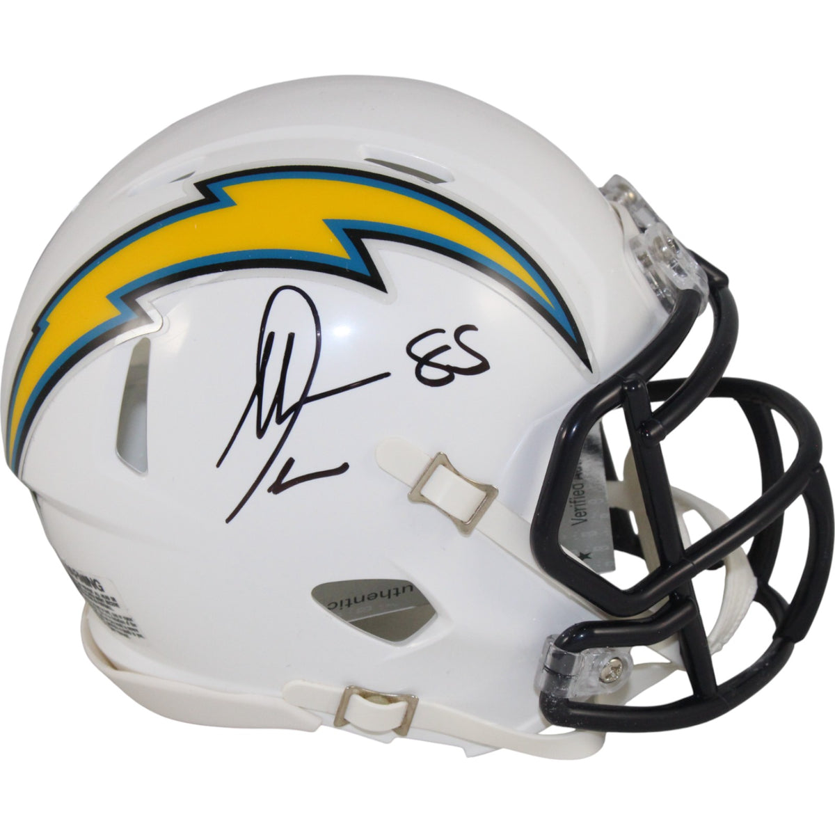 Antonio Gates San Diego Chargers Signed Mini Helmet - TB 07-18 Beckett Beckett-Powers Sports Memorabilia