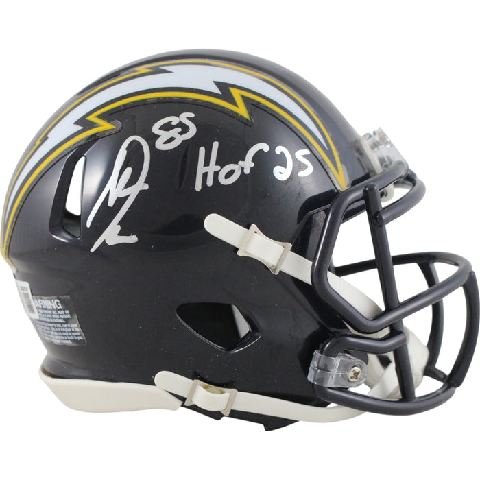 Antonio Gates Signed San Diego Chargers TB Mini Helmet HOF – Hall of Fame – Beckett Authenticated-Powers Sports Memorabilia