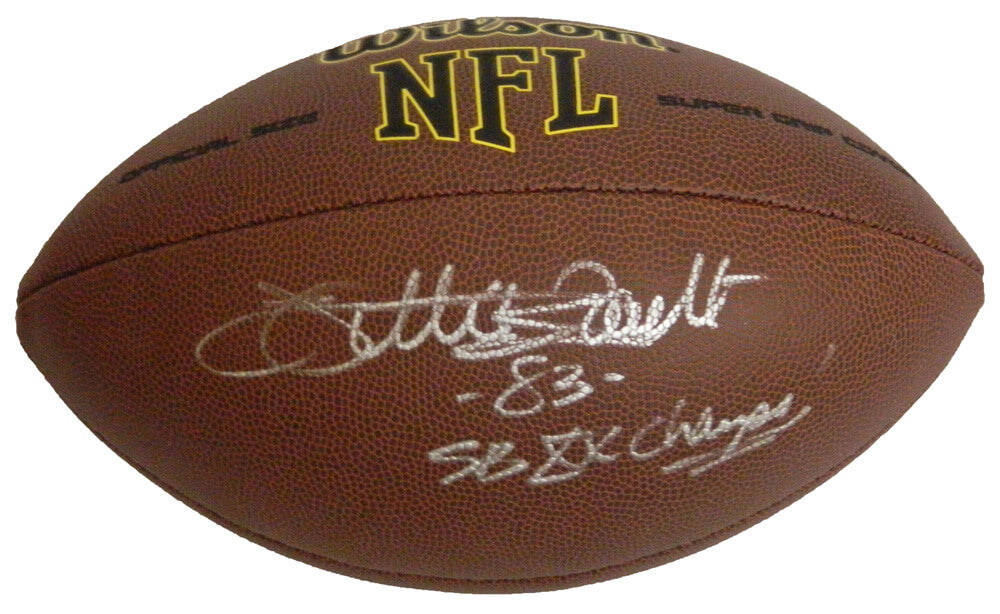 Willie Gault Autographed Wilson Super Grip Full Size Football