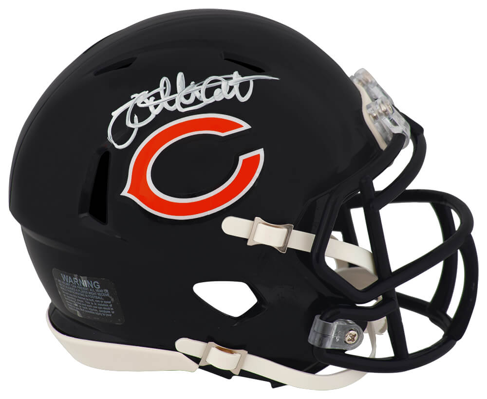 Willie Gault Autographed Chicago Bears Riddell Speed Mini Helmet (In White)-Powers Sports Memorabilia