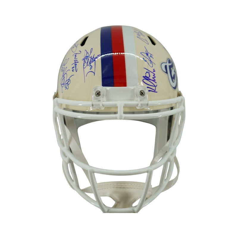 New York Giants 1986 Team Signed Custom White Replica Full Size Helmet JSA Holo Only-Powers Sports Memorabilia