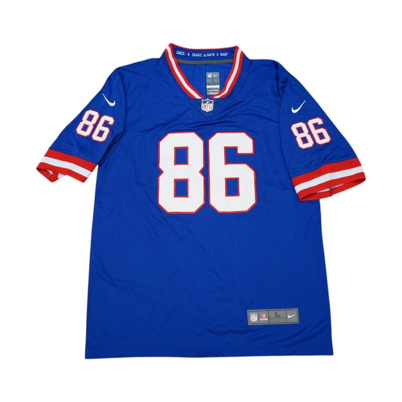 New York Giants 1986 Team Signed Pro Style Super Bowl XXI Blue Jersey JSA Holo Only-Powers Sports Memorabilia