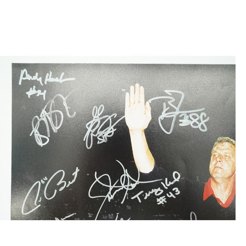 New York Giants 1980's Super Bowl Champs Team Signed 16x20 Gatorade Celebration JSA Holo Only-Powers Sports Memorabilia